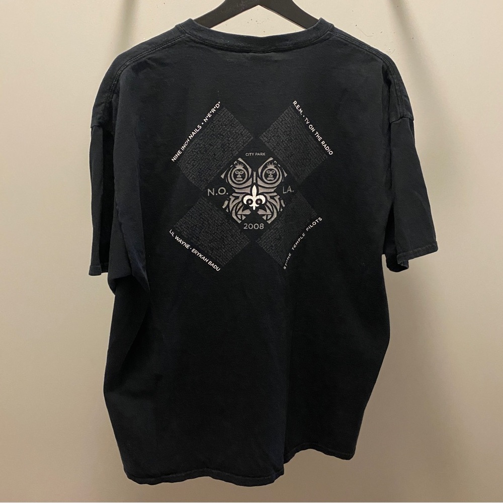 Voodoo 10th Music Festival 2008 Lil Wayne STP NIN REM T Shirt Concert Shirt XL